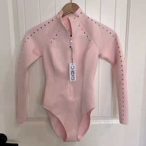 Gigi C Bikinis Pink Icing Riley Surfsuit wetsuit one piece swimsuit S Small